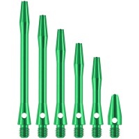 Aluminium Dart Shaft, grün, medium 47mm, 3er Set