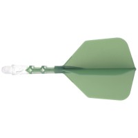Cuesoul integrierte Dart Flights AK7, Standard M, grün transparent