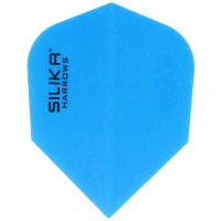Harrows Silika Dartflight, Kristall-Beschichtung, Std., No6, blau