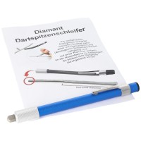 Diamant Dartspitzen Schleifer, Diamond Point Sharpener, blau od. türkis