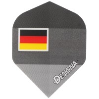 Dart Flight mit Länderfahne Deutschland, Germany