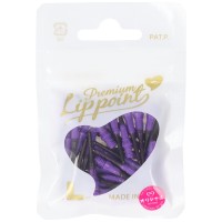 Dartspitzen Schwarz Violett Purple Premium Lippoint, 30 Stück