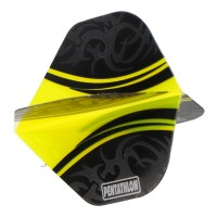 Pentathlon Flights gelb/schwarz, 3 Stück