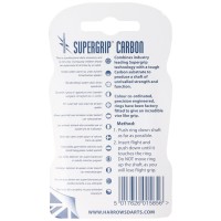Harrows Supergrip Carbon Schaft, short, schwarz und silber, 3 Stück