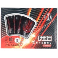 Soft-Dartpfeile Harrows Fire Inferno 90% Soft Tip 18 Gramm
