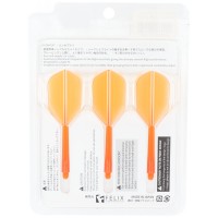 Condor Dartflight Zero Stress, Standard L, long, transparent orange, 33,5mm
