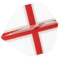 England Dartflights, transparent, 3 Stück