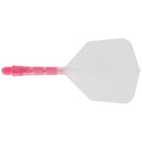 Cuesoul integrierte Dart Flights AK7, Standard M, transparent pink