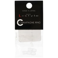 L-Style Champagne Ring, transparent, 6 Stück