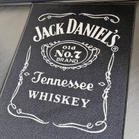 JACK DANIELS Dartteppich schwarz mit JD Logo
