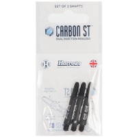 Harrows Carbon ST Schaft, Short, 2BA, schwarz transparent, 3 Stück
