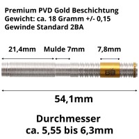 18 Gramm Barrel silber und goldfarben mit PVD Gold Beschichtung