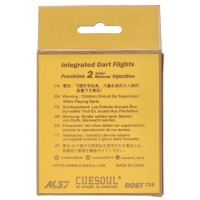 Cuesoul integrierte Dart Flights AK7, Standard S, schwarz