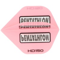 Pentathlon HD150 Dart Flights, Rosa Pink, 3 Stück 150 Micron