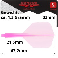 Condor Dartflight Zero Stress, Small S, short, Pink, Gr. S, 21,5mm