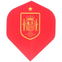 Espana Spanien Football Dartflight, Official Licensed, No2, Std, F1, rot, 3 Stück