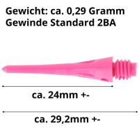 Condor Zero-Stress Softdartspitzen Pink, 29,2mm