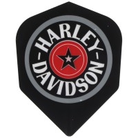 HARLEY DAVIDSON Dart Flights Schwarz, Weiß, Rot, 3 Stück