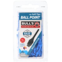 Bull&#39;s Ball Point Softspitzen, 6mm, blau, 100 Stück