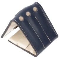 Leder Darttasche dunkelblau, für 3 Dartpfeile, von Hand gefertigt