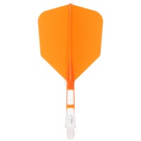 Cuesoul integrierte Dart Flights AK7, Standard S, Orange Transparent