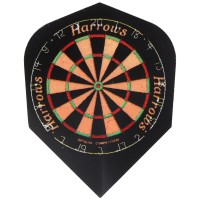 Harrows Dartflight Quadro Poly Classic, Std., Dartboard, 3 Stück