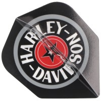 HARLEY DAVIDSON Dart Flights Schwarz, Weiß, Rot, 3 Stück