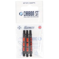Harrows Carbon ST Schaft, MEDIUM, 2BA, schwarz-orange, 3 Stück