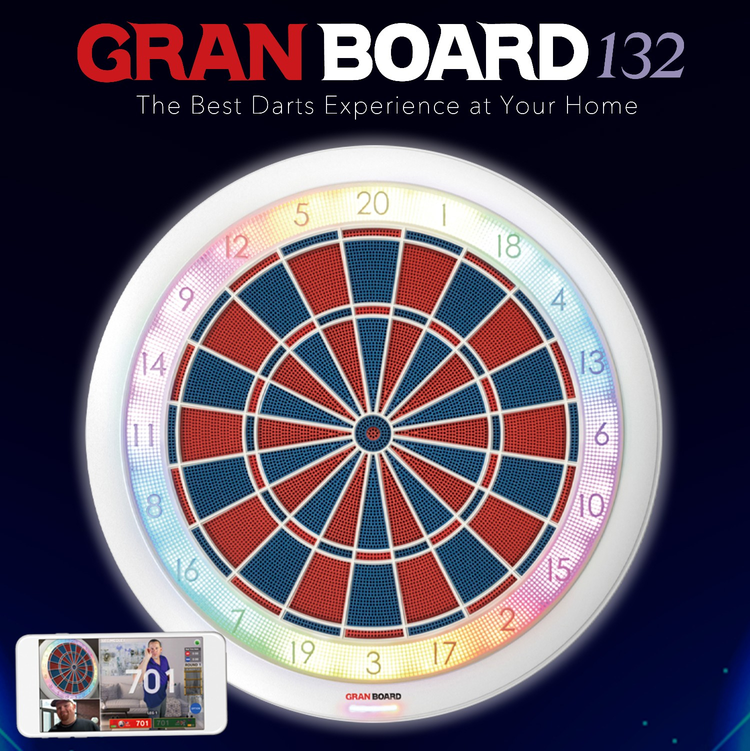 GRANBOARD132 online Dart spielen, das smarte Dartboard Elektronische Dartboards Kilo80.de