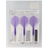 Dartflight Zero Stress, Standard S, short, transparent Purple, 21,5mm