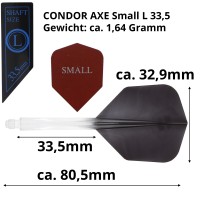 Condor AXE, schwarz transparent, Gr. L, Small, 33.5mm