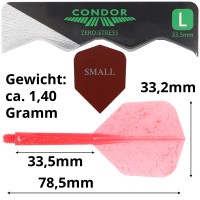 Condor Zero-Stress Small, Gr. L, Rot Marmoriert, 33.5mm