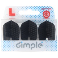 L-Style L3Pro Shape Dimple Champagne Flight, schwarz, 3 Stück