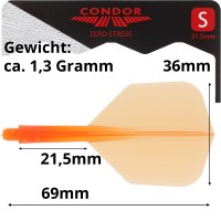 Condor Dartflight Zero Stress, Small S, short, Orange, Gr. S, 21,5mm