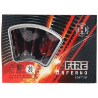 Soft-Dartpfeile Harrows Fire Inferno 90% Soft Tip 20 Gramm
