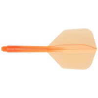 Condor Dartflight Zero Stress, Standard L, long, transparent orange, 33,5mm