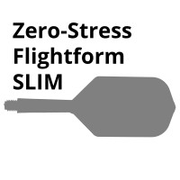 Dartflight Zero-Stress, Slim S, short, transparent, 21,5mm