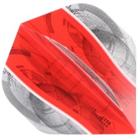 Pentathlon Silver Edge Dartflight, extra stark, Standard, rot, 3 Stück