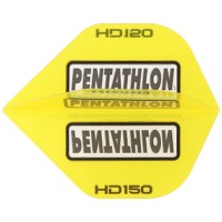 Pentathlon HD150 Dart Flights, gelb, 3 Stück