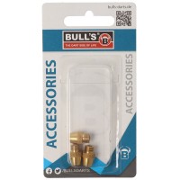 Bull&#39;s Schraubgewicht Brass, 2g, 1/4 Gewinde, gold 3 Stück