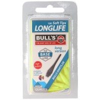 Bull&#39;s Longlife Long Softspitzen, 6mm, neongelb, 100 Stück