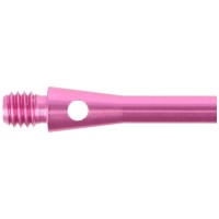 Aluminium Dart Shaft Pink, Medium, 3 Stück
