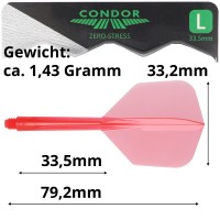 Condor Dartflight Zero Stress, Small L, Rot, Gr. L, 33,5mm