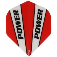 Power Max Flights, 150 Mikron, Ausführung rot/weiß