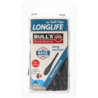 Bull&#39;s Longlife Long Softspitzen, 6mm, schwarz, 100 Stück