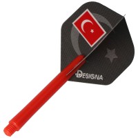 Türkei Dartflight Hologram, Std.6, Türkiye, 3 Stück