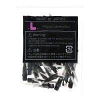 L-Style TwoTone Lippoint Softdartspitzen, kurz, 30 Stück, schwarz-weiß