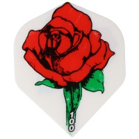 Designa Dartflight Rote Rose, 100 Micron, 3 Stück
