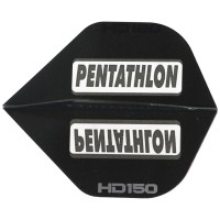Pentathlon HD150 Dart Flights, schwarz, 3 Stück