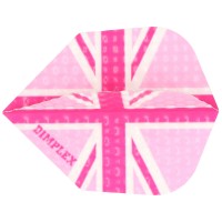 Harrows Dimplex Dartflight, Union Jack, Standard, pink, 3 Stück